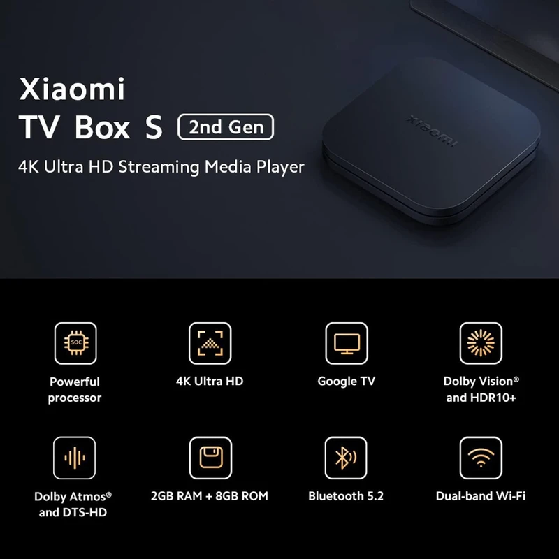 TV Box S-1 پخش کننده تلویزیون شیائومی مدل TV Box S 2nd Gen